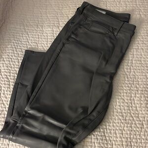 GAP Gray Faux Leather Pants